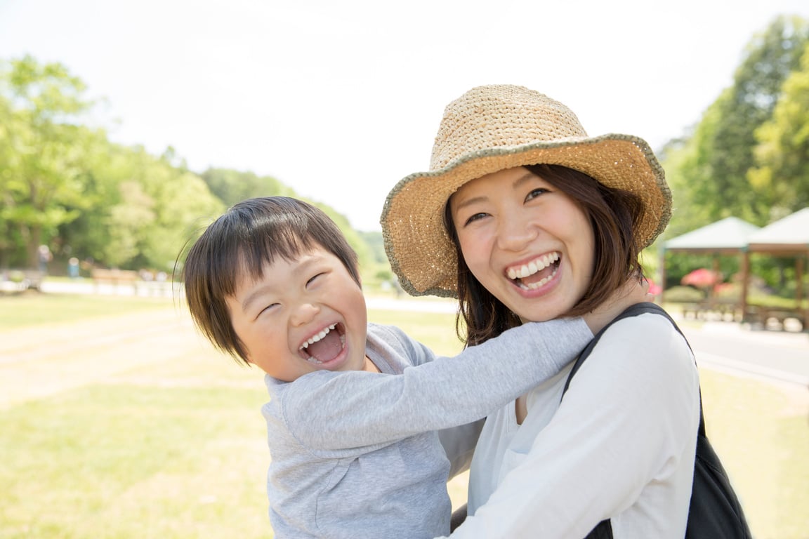 Japanese mother and child